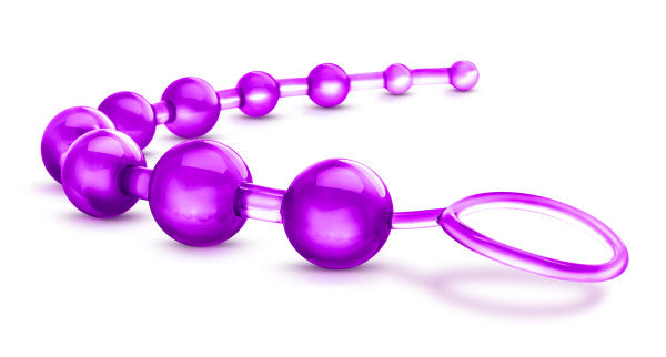 Sassy Anal Beads Purple - iVenuss