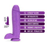 Neo Elite 10in Dual Density Cock W- Balls Neon Purple