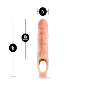 Performance 9in Cock Sheath Penis Extender Vanilla - iVenuss