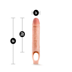 Performance 10in Cock Sheath Penis Extender Vanilla - iVenuss