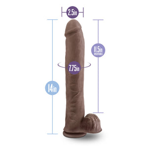 Au Naturel Daddy 14in Dual Density Chocolate - iVenuss