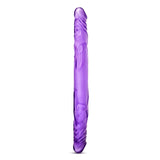 B Yours 14 Double Dildo Purple " - iVenuss