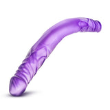 B Yours 14 Double Dildo Purple " - iVenuss