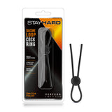 Stay Hard Silicone Loop Cock Ring Black - iVenuss