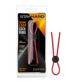 Stay Hard Silicone Loop Cock Ring Red - iVenuss