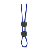 Stay Hard Silicone Double Loop Cock Ring Blue - iVenuss