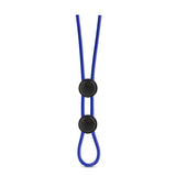 Stay Hard Silicone Double Loop Cock Ring Blue - iVenuss