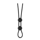 Stay Hard Silicone Double Loop Cock Ring Black - iVenuss