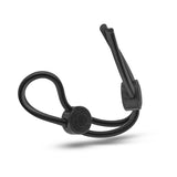 Stay Hard Silicone Double Loop Cock Ring Black - iVenuss