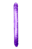 B Yours 18 Double Dildo Purple " - iVenuss