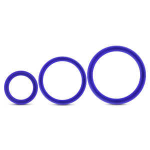 Performance Vs4 Pure Premium Silicone Cockring Set Indigo - iVenuss