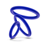 Performance Vs4 Pure Premium Silicone Cockring Set Indigo - iVenuss