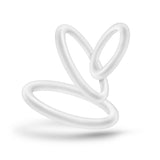 Performance Vs4 Pure Premium Silicone Cockring Set White - iVenuss