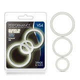 Performance Vs4 Pure Premium Silicone Cockring Set White - iVenuss