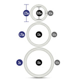 Performance Vs4 Pure Premium Silicone Cockring Set White - iVenuss