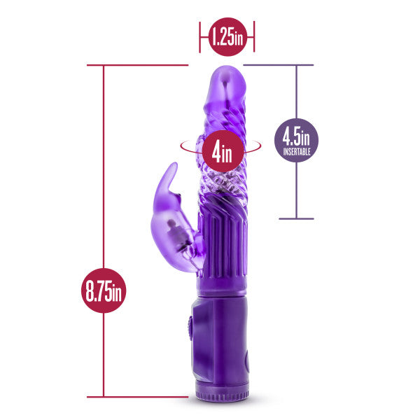 B Yours Beginner's Bunny Purple Rabbit Vibrator - iVenuss