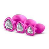 Luxe Bling Plugs Training Kit Pink W-white Gems - iVenuss