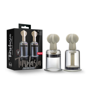 Temptasia Clit & Nipple Twist Large Suckers Set Of 2 Clear - iVenuss