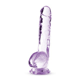 Naturally Yours 8in Amethyst Crystalline Dildo