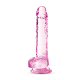 Naturally Yours 7in Rose Crystalline Dildo