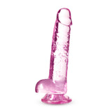 Naturally Yours 7in Rose Crystalline Dildo