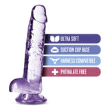 Naturally Yours 7in Amethyst Crystalline Dildo