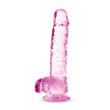 Naturally Yours 6in Rose Crystalline Dildo