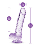 Naturally Yours 6in Amethyst Crystalline Dildo
