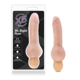X5 Plus Mr Right Now Beige Vibrating Dildo - iVenuss