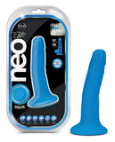 Neo Elite 6in Dual Density Cock Neon Blue