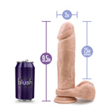Au Naturel 9.5 In Dildo W- Suction Cup Vanilla - iVenuss