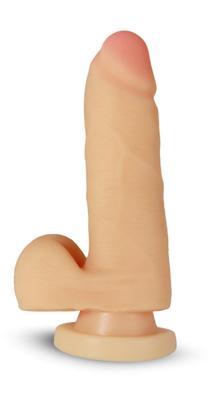 X5 5in Cock W-suction Cup Beige - iVenuss