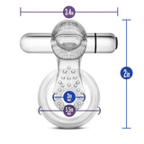 Stay Hard 10 Function Tongue Ring Vibrating Clear - iVenuss