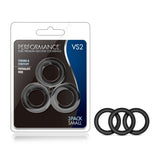 Performance Vs2 Pure Premium Silicone Cockrings Small Black - iVenuss