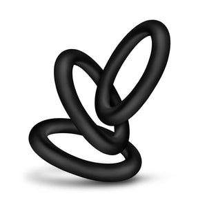 Performance Vs2 Pure Premium Silicone Cockrings Small Black - iVenuss