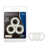 Performance Vs2 Pure Premium Silicone Cockrings Small White - iVenuss