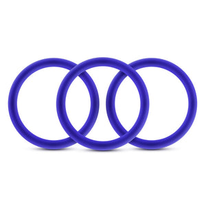 Performance Vs1 Pure Premium Silicone Cockrings Medium Indigo - iVenuss