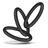 Performance Vs3 Pure Premium Silicone Cockrings Large Black - iVenuss