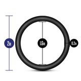Performance Vs3 Pure Premium Silicone Cockrings Large Black - iVenuss