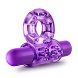 Play With Me Couples Play Vibrating Cockring Purple - iVenuss