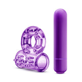 Play With Me Couples Play Vibrating Cockring Purple - iVenuss