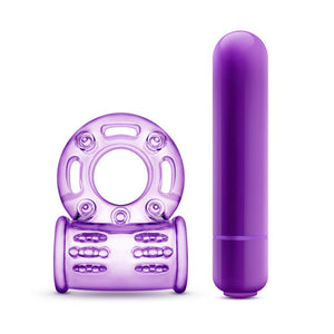 Play With Me Couples Play Vibrating Cockring Purple - iVenuss