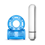 Stay Hard 10 Function Bull Ring Blue Vibrating - iVenuss