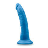 Neo Elite 7.5in Silicone Dual Density Cock Neon Blue - iVenuss