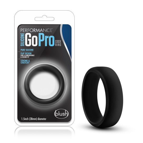 Performance Silicone Go Pro Cock Ring Black - iVenuss