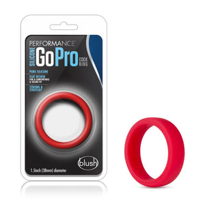 Performance Silicone Go Pro Cock Ring Red - iVenuss