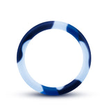 Performance Silicone Camo Cock Ring Blue Camoflauge - iVenuss