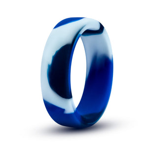 Performance Silicone Camo Cock Ring Blue Camoflauge - iVenuss