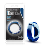 Performance Silicone Camo Cock Ring Blue Camoflauge - iVenuss