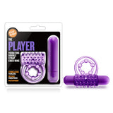 Play With Me The Player Vibrating Double Strap Cockring Purple - iVenuss